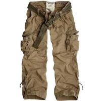 heren abercrombie fitch lang cargo broek pocket band khaki Sale Online 7p3si196